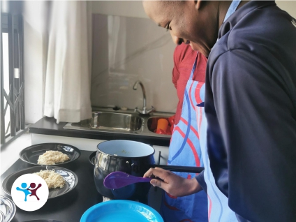 centre for those afected by autism & other related neurological disorders in harare zimbabwe- adaptive skiils - cooking